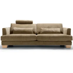 Sofa Brandon Z Zagłówkiem 3 Seat Bloom Teddy Brown Sits