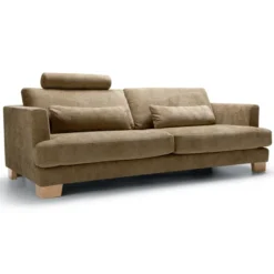 Sofa Brandon Z Zagłówkiem 3 Seat Bloom Teddy Brown Sits