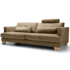 Sofa Brandon Z Zagłówkiem 3 Seat Bloom Teddy Brown Sits
