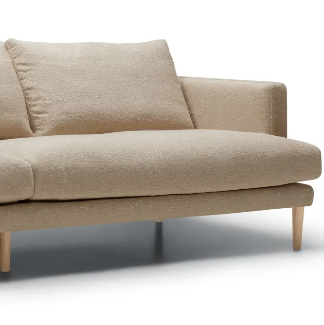 Sofa Britt 3 Seat Heater Light Beige Sits