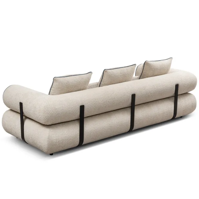Sofa Casablanca 3 Osobowa Beżowa Nordic Line