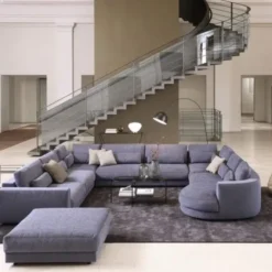 Sofa Clarissa 3 Seater - Chaiselong Wine Red