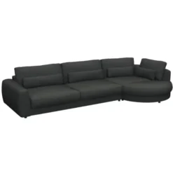Sofa Clarissa 3 Seater - Chaiselong Dervit Grey