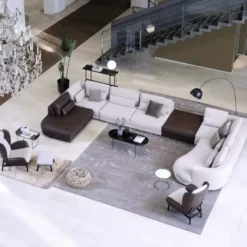 Sofa Clarissa 3 Seater - Chaiselong Dervit Grey