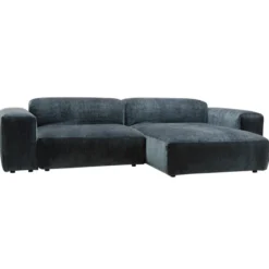 Sofa Edda Z Szezlongiem Atropa Dark Blue Sits