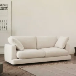 Sofa Gala 3 Osobowa Beżowa Kave Home