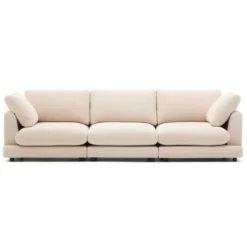 Sofa Gala 4 Osobowa Beżowa Kave Home