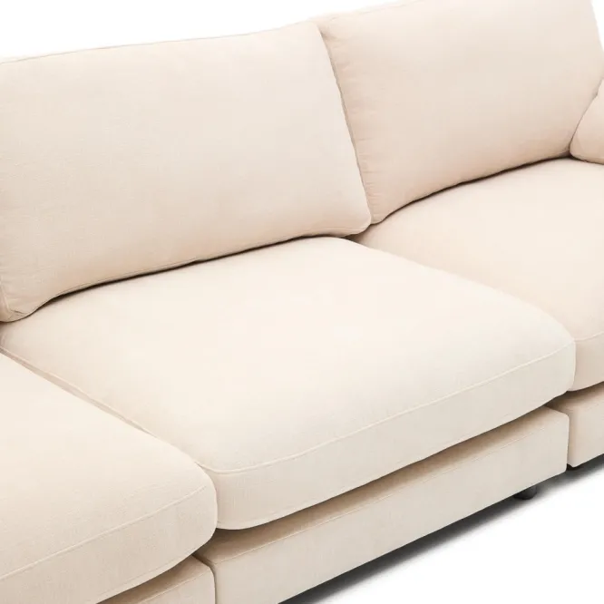 Sofa Gala 4 Osobowa Beżowa Kave Home