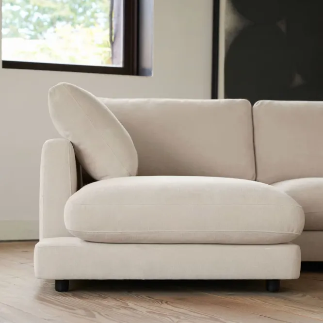 Sofa Gala Z Prawym Szezlongiem Beżowa Kave Home