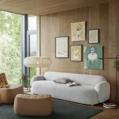 Sofa Gem 3-Osobowa Brusvik Light Grey Northern