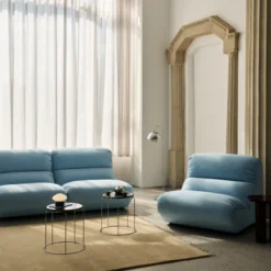 Sofa Hi Lo Av54 3-Osobowa Błękitna Andtradition