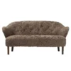 Sofa Ingeborg Sheepskin Sahara Nóżki Dąb Przydymiony By Lassen