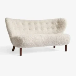 Sofa Little Petra Vb2 Walnut-Sheepskin Moonlight Andtradition