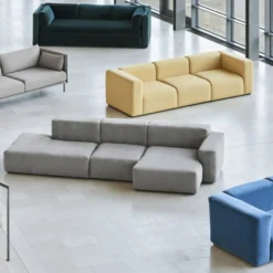 Sofa Mags 2,5 Osobowa High Armrest Steelcut 190 Hay