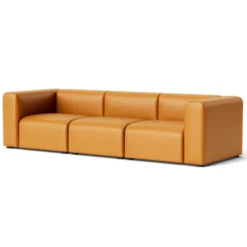 Sofa Mags 3 Osobowa High Armrest Sense Cognac Hay