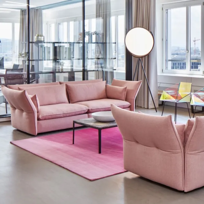 Sofa Mariposa 2-Seater Credo Sand Avocado Vitra