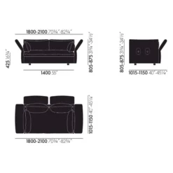 Sofa Mariposa 2-Seater Credo Sand Avocado Vitra
