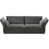 Sofa Mariposa 3-Seater Iroko Dark Grey Vitra
