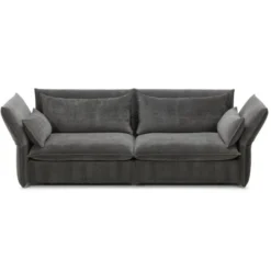 Sofa Mariposa 3-Seater Iroko Dark Grey Vitra