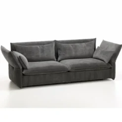 Sofa Mariposa 3-Seater Iroko Dark Grey Vitra