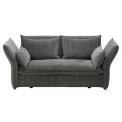 Sofa Mariposa 2-Seater Iroko Dark Grey Vitra