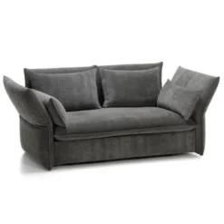 Sofa Mariposa 2-Seater Iroko Dark Grey Vitra
