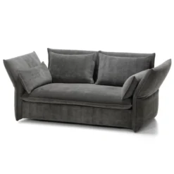 Sofa Mariposa 2-Seater Iroko Dark Grey Vitra