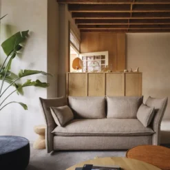 Sofa Mariposa 2-Seater Savana Papyrus Melange Vitra