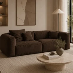 Sofa Martina 3-Osobowa Brązowa Micadoni