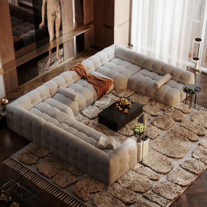 Sofa Michelle Burgundowa Nordic Line