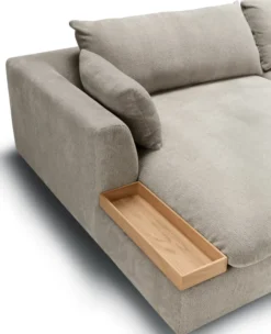 Sofa Milou Set 1 Lewy - 3-Osobowa Z Szezlongiem I Tacą Sits