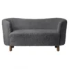 Sofa Mingle Anthracite Nóżki Dąb Przydymiony By Lassen