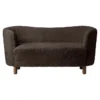 Sofa Mingle Espresso Nóżki Dąb Przydymiony By Lassen