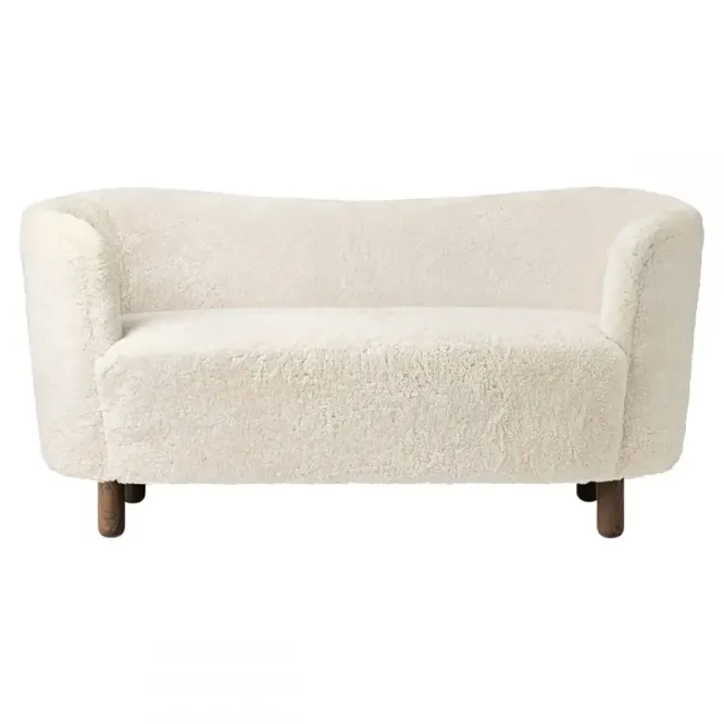 Sofa Mingle Off-White Nóżki Dąb Przydymiony By Lassen