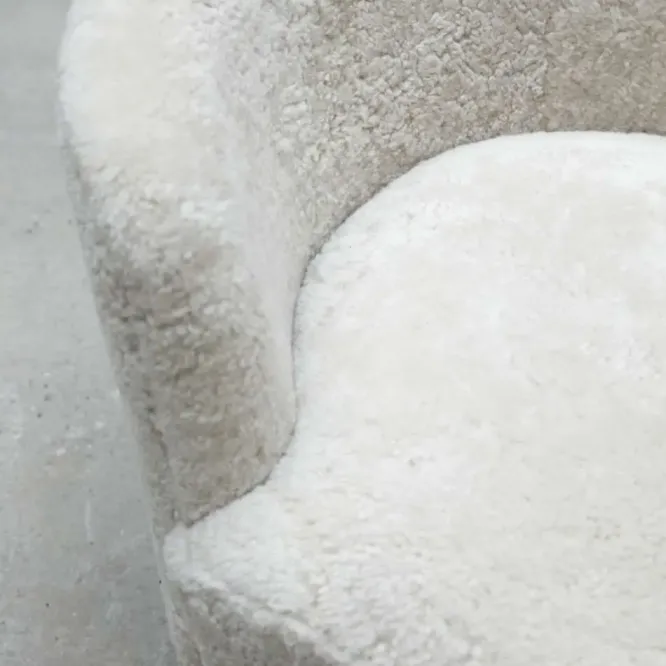 Sofa Mingle Off-White Nóżki Dąb Przydymiony By Lassen