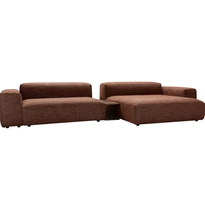 Sofa Modułowa Edda Ze Stolikiem Spicy Copper Brown Sits