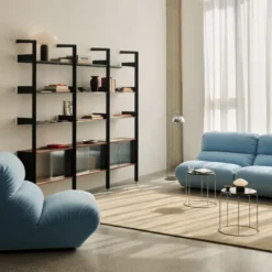 Sofa Narożna Hi Lo Av54 Av55 Błękitna Andtradition
