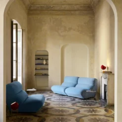 Sofa Narożna Hi Lo Av54 Av55 Błękitna Andtradition