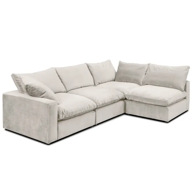 Sofa Narożna Lazy Kremowa Nordic Line