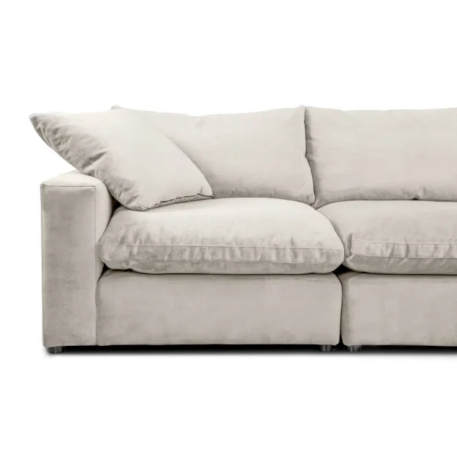 Sofa Narożna Lazy Kremowa Nordic Line