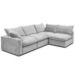 Sofa Narożna Lazy Szara Nordic Line
