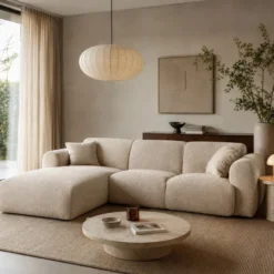 Sofa Narożna Molino Jasnobeżowa Micadoni
