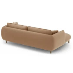 Sofa Narożnikowa Ada Beżowy Welur Micadoni