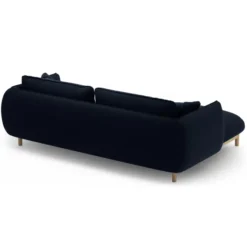Sofa Narożnikowa Ada Ciemnoniebieski Welur Micadoni