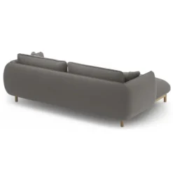 Sofa Narożnikowa Ada Szary Welur Micadoni