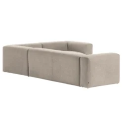 Sofa Narożnikowa Blok 4 Osobowa Beżowa Kave Home