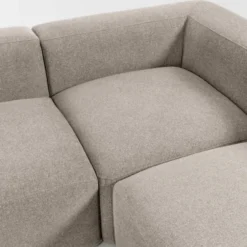 Sofa Narożnikowa Blok 6 Osobowa Beżowa Kave Home