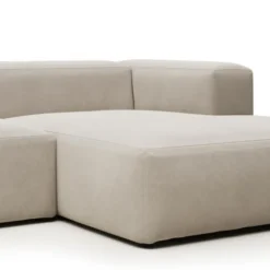 Sofa Narożnikowa Blok 6 Osobowa Beżowa Kave Home