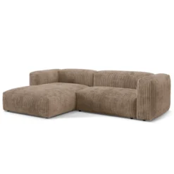 Sofa Narożnikowa Martina Ciemnobeżowy Sztruks Micadoni