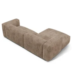 Sofa Narożnikowa Martina Ciemnobeżowy Sztruks Micadoni